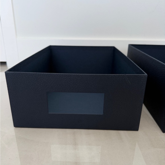 Dior Large Navy Blue And Silver Gift Box Shoebox with Window - Picture 11 of 13